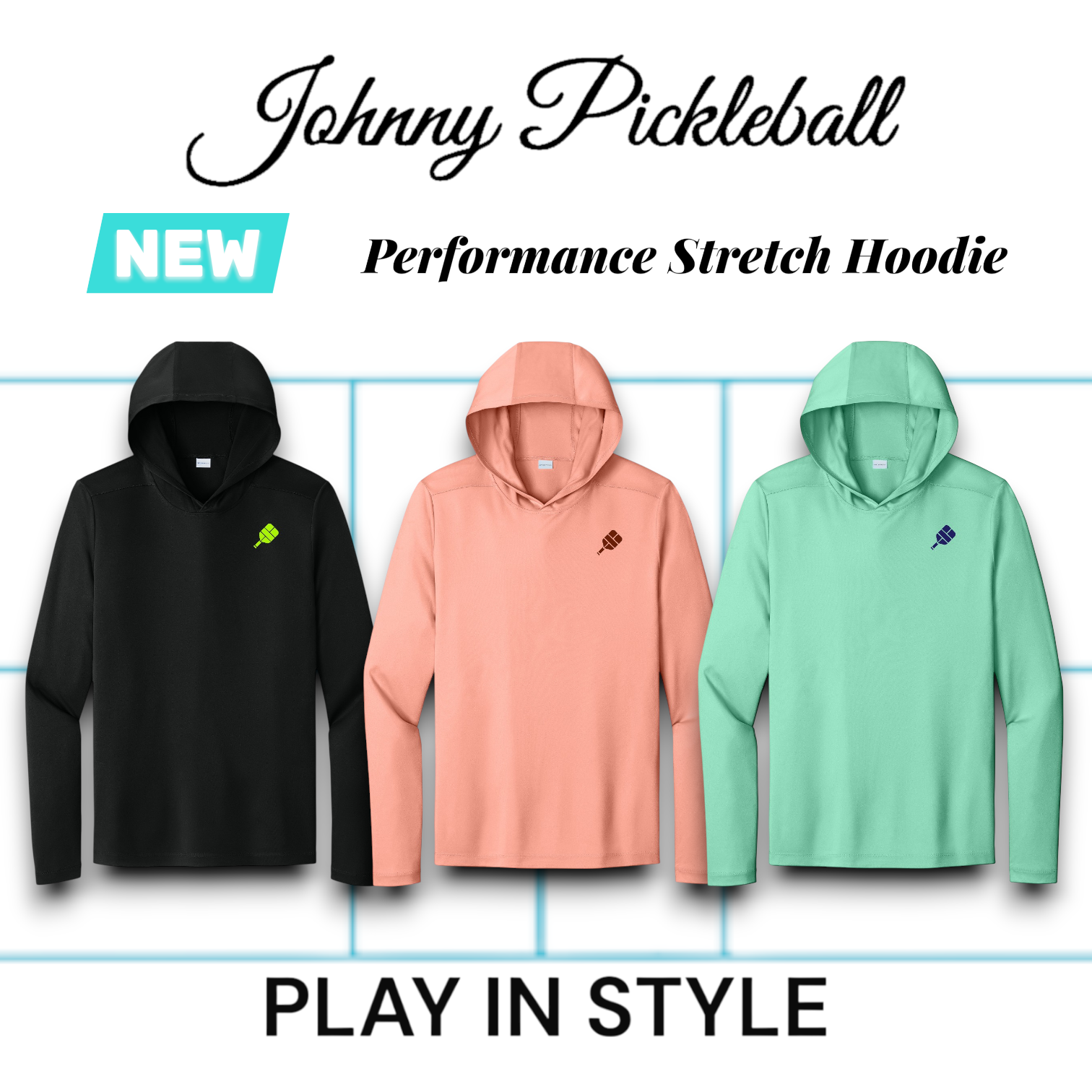 Lightweight 5.0 Hoodie – Johnny Pickleball Lightweight 5.0 Hoodie – Johnny Pickleball